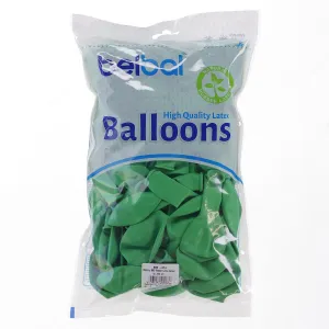 Partydeco pastelový gumový balónek 100 ks 12 palců zelený