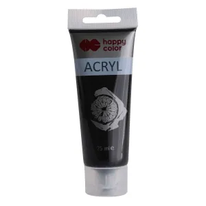 Akrylová barva Happy Color: černá 75ml (HA 7370 0075-9)