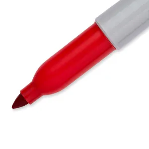 Permanentní popisovač Paper Mate, červený kulatý hrot