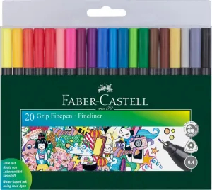 Faber-Castell Grip Thin Pens 20 barev (FC151620)