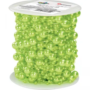 Korálky řady Titanum Craft-Fun na vlasci jasně zelené (D-10)