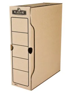 Archivní krabice A4 - hnědá 80 mm x 260 mm x 325 mm (91402)