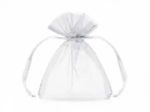 Organza Partydeco Organzové sáčky, bílé, 10 cm bílé (WRG5-008-10)