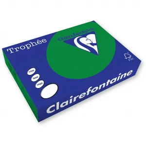 Barevný papír Trophee A4 - tmavě zelený 80g (xca41783)