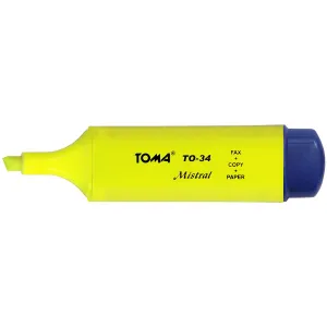 Zvýrazňovač Toma, žlutý 1,0-5,0 mm (TO-334 0 2)