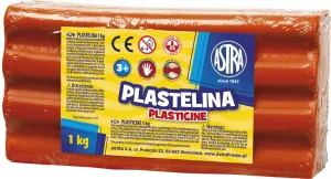 Plastelína Astra 1 barva červená 1000g