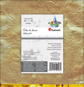 Titanum Craft-Fun Series dekorativní fólie pro zlacení - zlatá 140mm x 140mm