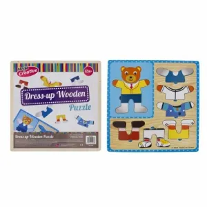 Mega Creative dřevěné puzzle 8 dílků Oblékni se (459803)