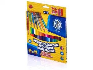 Astra oboustranné tužky 24=48 48 barev (312113001)