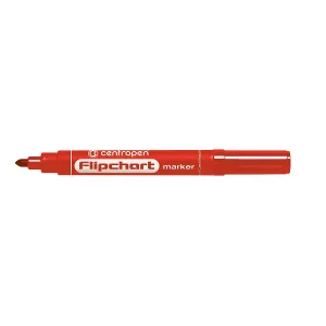 Popisovač Centropen 8550, červený 2,5mm kulatý hrot