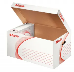 Archivní krabice Esselte - bílá 365 mm x 255 mm x 550 mm (128900)