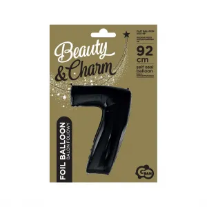 Fóliový balónek Godan číslo 7 BLACK 45cal (FG-C85CZ0)