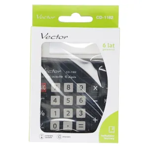 Stolní kalkulačka Vector (KAV CD-1182 BLK)