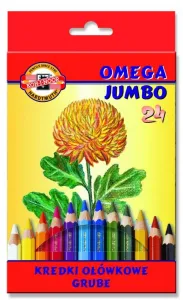 Koh-I-Noor Jumbo Omega pastelky 24 barev (3374)