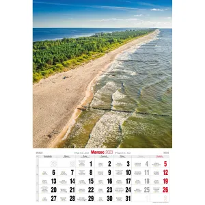 Pruhovaný nástěnný kalendář Avanti 320 mm x 470 mm (5901769621015)