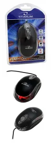 Titanum raptor 3d myš - černá (tm102k)