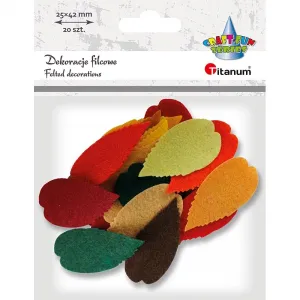Plstěná ozdoba Titanum Craft-Fun Series Leaves (3639)