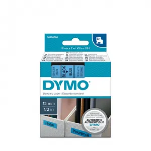 Páska Dymo D1 12 mm x 7 m modrá/černá s potiskem