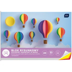 Kreslicí podložka Interdruk A4 barevná 80g 20k 210mm x 297mm (BLRK)