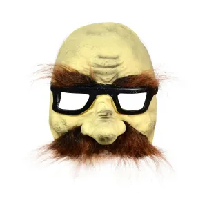 Latexová maska Arpex se strašidelným knírem (KM4640)