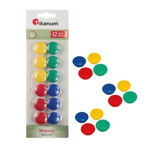 Titanový magnet kulatý 22 mm - mix 22 mm (ACT1005-12CC)