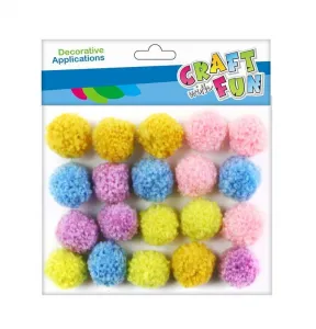 Craft with Fun pom-poms mix 20 ks (463469)