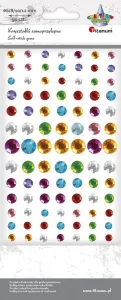 Titanum Craft-Fun Series samolepicí krystaly kulatý mix