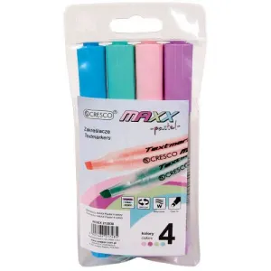 Sada zvýrazňovačů Cresco Maxx PASTEL, mix (212030)