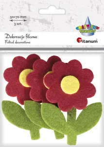 Titanum Craft-Fun Series plstěný ornament květiny se stonkem (EA081)