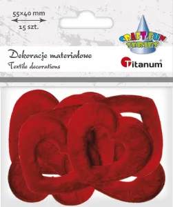 Titanum Craft-Fun Series látkový ornament srdce (BY163)
