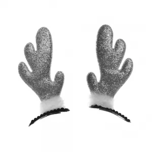 Arpex klip 2ks stříbrných sobích rohů (SM5540SRE-7956)