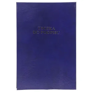 Podpisová složka Barbara A4 - tmavě modrá 16k. (1822218)