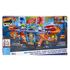 Hot Wheels HW City twisted mega mycí dráha (HDP05)