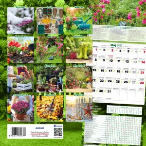 Vícepanelový nástěnný kalendář Avanti 300 mm x 600 mm (5901769620407)