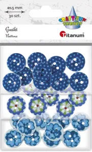 Titanum Craft-Fun Series plastové knoflíky mix 30 ks (191086)