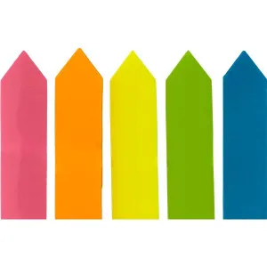Papírová indexovací záložka 12x44mm 5 barev fluo STRIKES