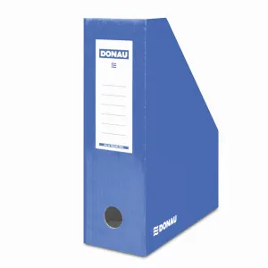 Vertikální box na dokumenty Donau A4 - modrý 100 mm x 320 mm x 255 mm (7648101)