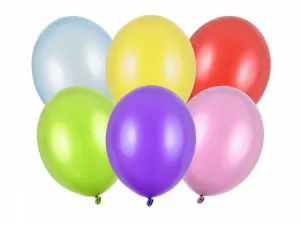 Partydeco Silný gumový balón s kovovou směsí 300 mm (SB14M-000-50)