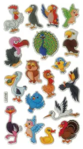 Nálepka (samolepka) Titanum Craft-Fun Series Convex Birds (JN-U011)