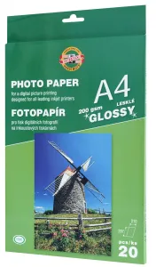 Fotografický papír Koh-I-Noor A4 200g 210 mm x 297 mm