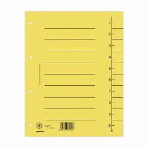 Donau A4 - barevný mix čísel 250g 100k 1-10 235mm x 300mm (8610001S-99)