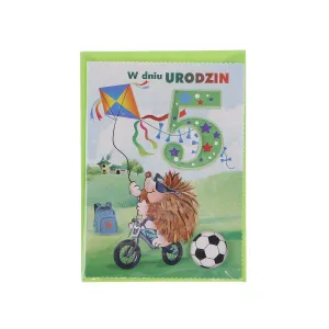 Top Grafické skládací přání k narozeninám 1-5 let B6 (5907786924894)