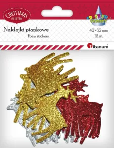 Nálepka (samolepka) Titanum Craft-Fun Series glitter Christmas (YFXS115)
