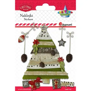 Vánoční samolepky Titanum Craft-Fun Series Christmas tree (18XQ-44)