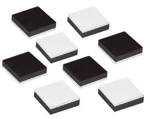 Samolepicí magnet řady Titanum Craft-Fun - černý 12,4 mm x 12,4 mm