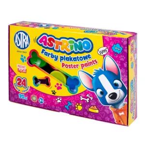 Astra plakátové barvy barevné: mix 20 ml 24 barev. (303221005)