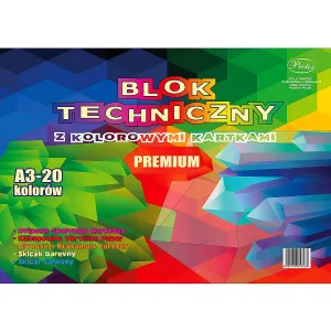 Protos technický blok A3 barevný 160g 20k