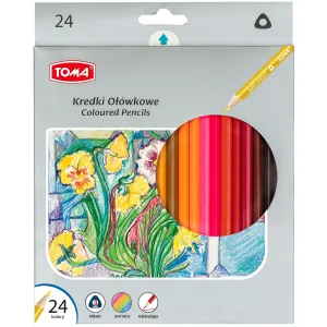 Trojhranné tužky Tom 24 barev.