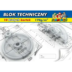 Flamingo technický blok A4 bílý 170g 10k 210mm x 297mm