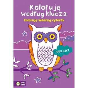Vzdělávací brožura Zielona Sowa I vybarvit podle klíče. Barvím podle čísel
